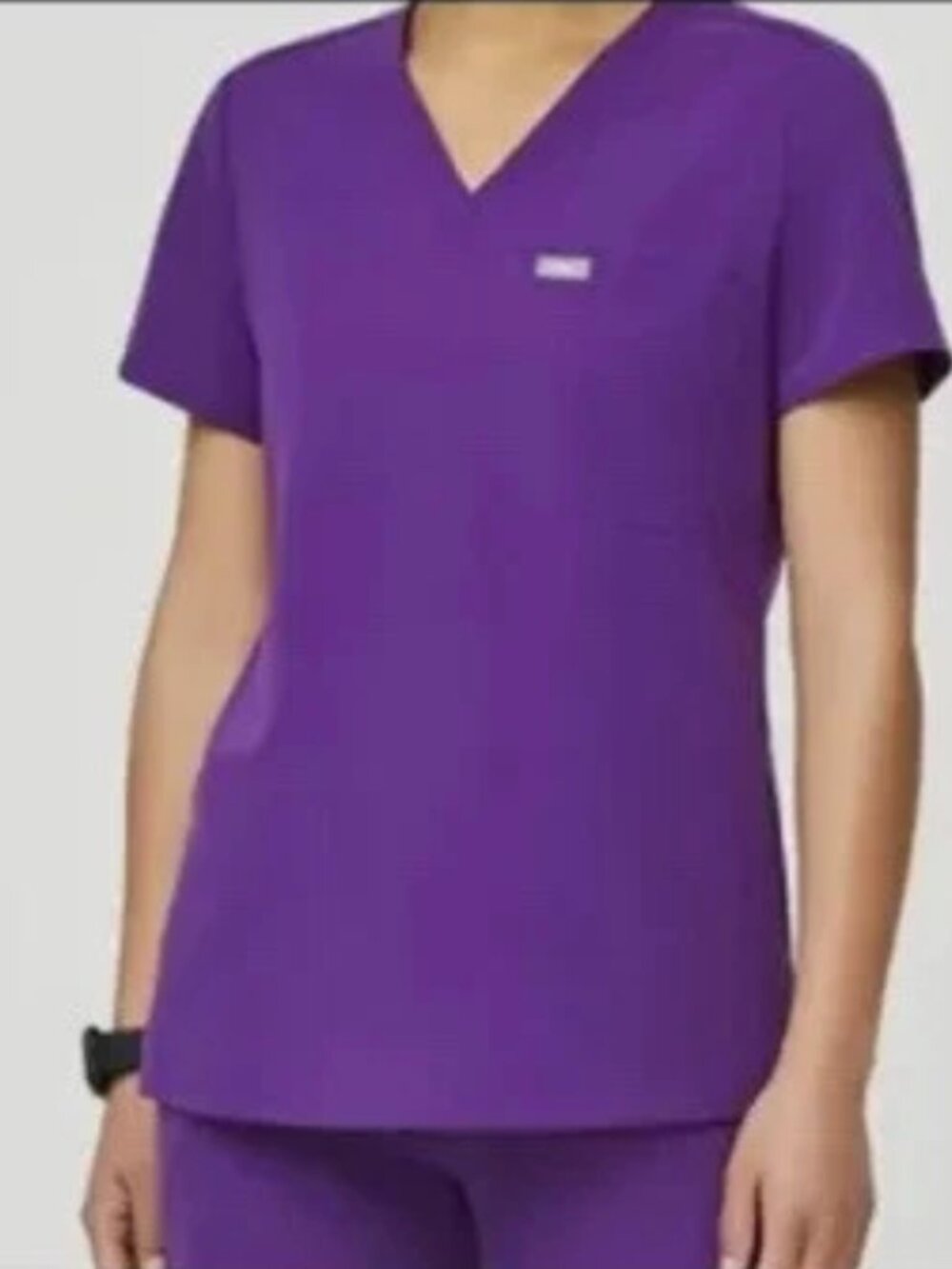 Figs Catarina One-Pocket Scrub Top in Purple (size S)